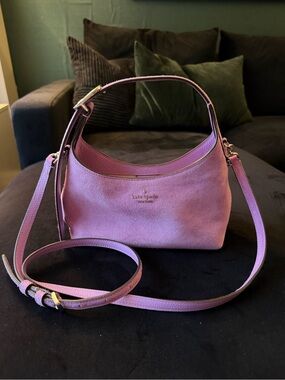 kate spade Lavender  Suede Shoulder Bag